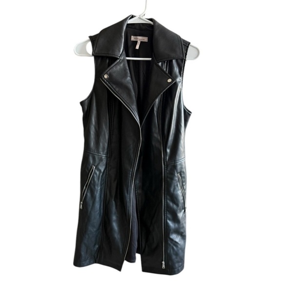 BCBGeneration Frankie Faux Leather Vest Dress Size Small - Picture 6 of 13